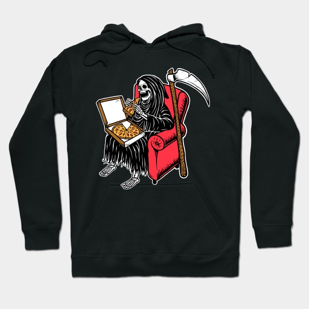 Death by Pizza Hoodie by machmigo